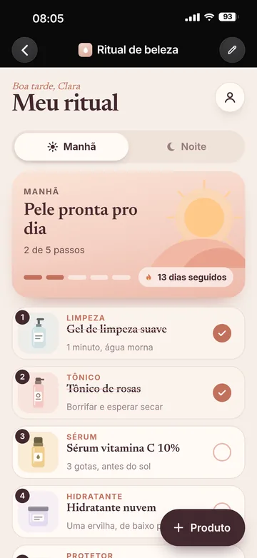 Rotina de skincare